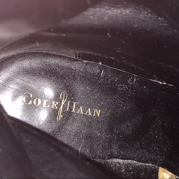 Cole Haan Kinley Short Waterproof Leather Pull-on Boots Size 8 Black - Picture 12 of 13